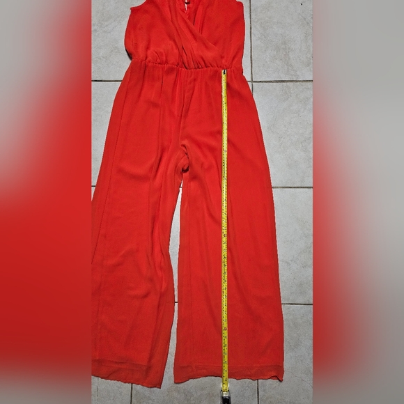 Gianni bini red orange jumpsuit large - Picture 5 of 6